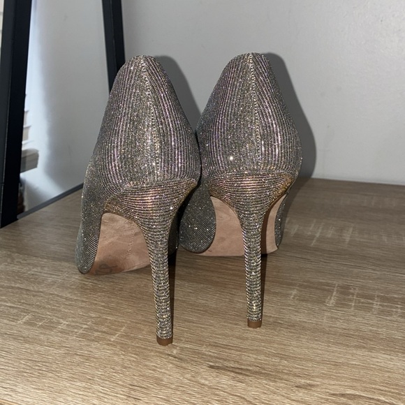 Veronica Beard Nathalia Lurex Metallic Pump Heels Size 8.5 - Picture 9 of 14
